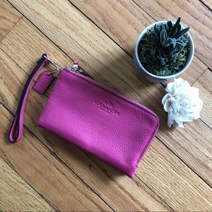 Double Zip Coach Wallet